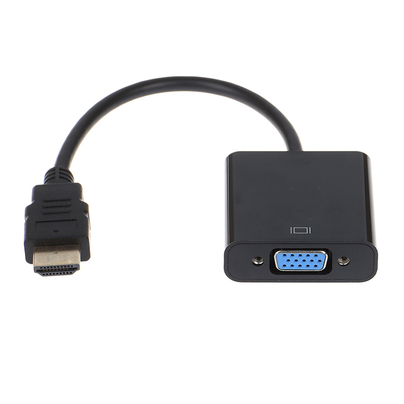 Black HDMI to VGA adapter cable Projector monitor HD converter cable^PN H8 - Zdjęcie 9 z 12