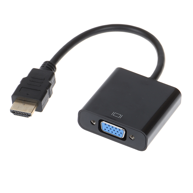 Black HDMI to VGA adapter cable Projector monitor HD converter cable^PN H8 - Zdjęcie 8 z 12