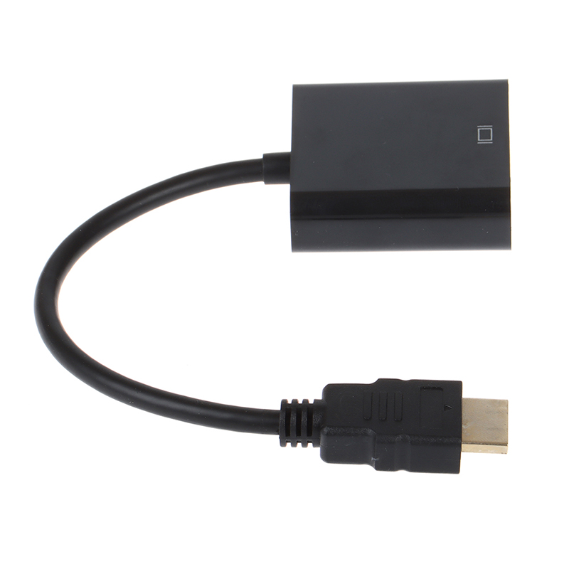 Black HDMI to VGA adapter cable Projector monitor HD converter cable^PN H8 - Zdjęcie 12 z 12