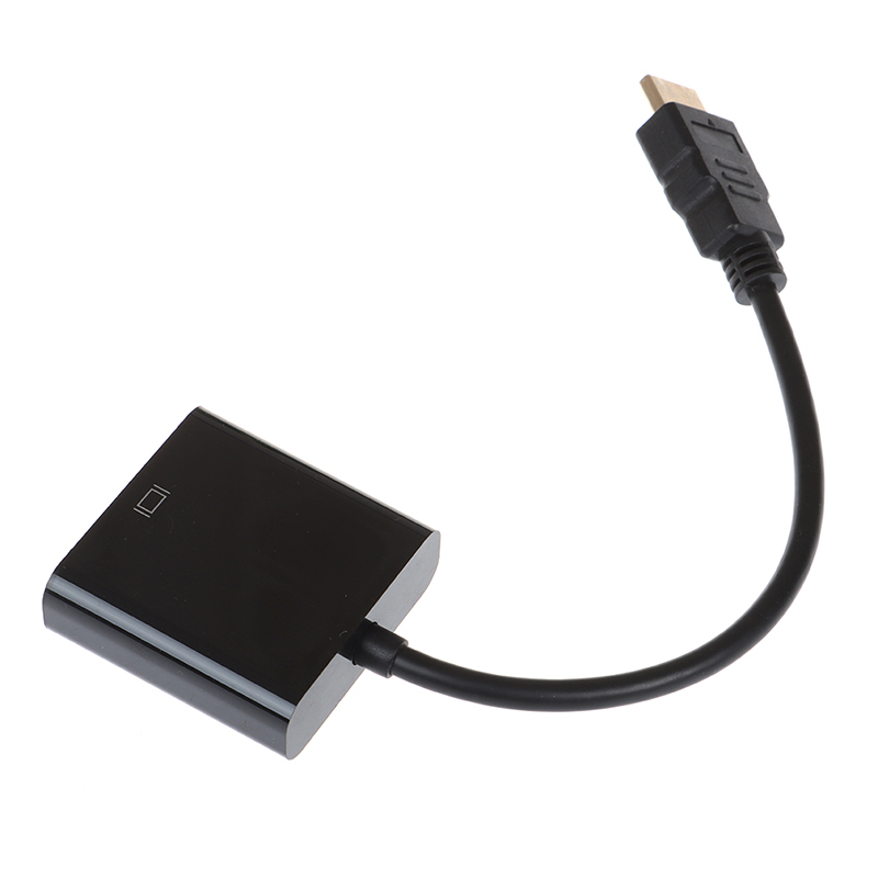 Black HDMI to VGA adapter cable Projector monitor HD converter cable^PN H8 - Zdjęcie 11 z 12