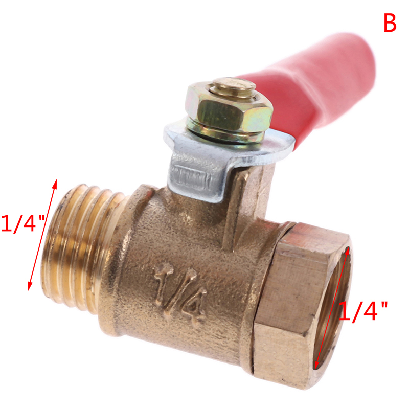 Brass Small Ball Valve Female/Male Thread Valve Joint 1/8" 1/4'' 3/8'' 1/2''} - Picture 15 of 15
