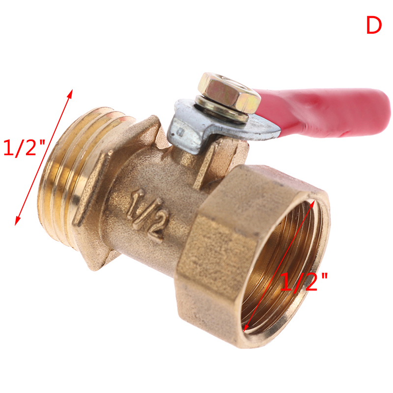 Brass Small Ball Valve Female/Male Thread Valve Joint 1/8" 1/4'' 3/8'' 1/2''} - Picture 14 of 15