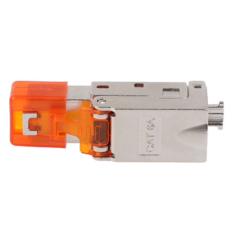 CAT6A RJ45 CONNECTOR Ethernet Adapter Tool-Free Crimping Shielded ...