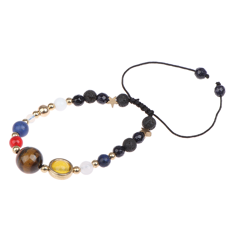 Universe Solar System Eight Planet Stone Beads Bracelet Chain Jewelry Gifts, LC - Picture 11 of 12
