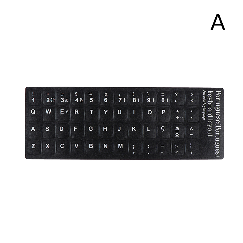Waterproof Laptop Keyboard Stickers Spanish/French Korean/Thai Keyboard Layo-ja - Picture 13 of 19