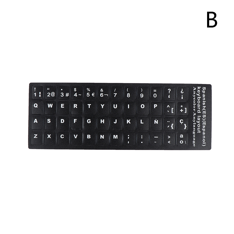 Waterproof Laptop Keyboard Stickers Spanish/French Korean/Thai Keyboard Layo-ja - Picture 14 of 19