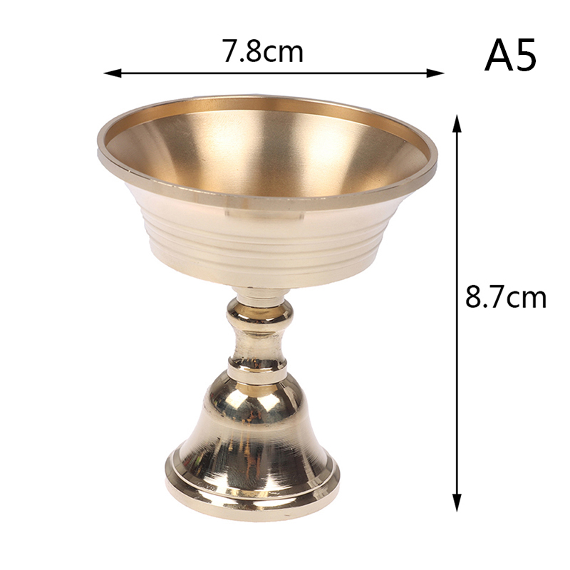 Multi-Size Golden Copper Alloy Candle Holder Candlestick Candelabrum Home De F❤❤