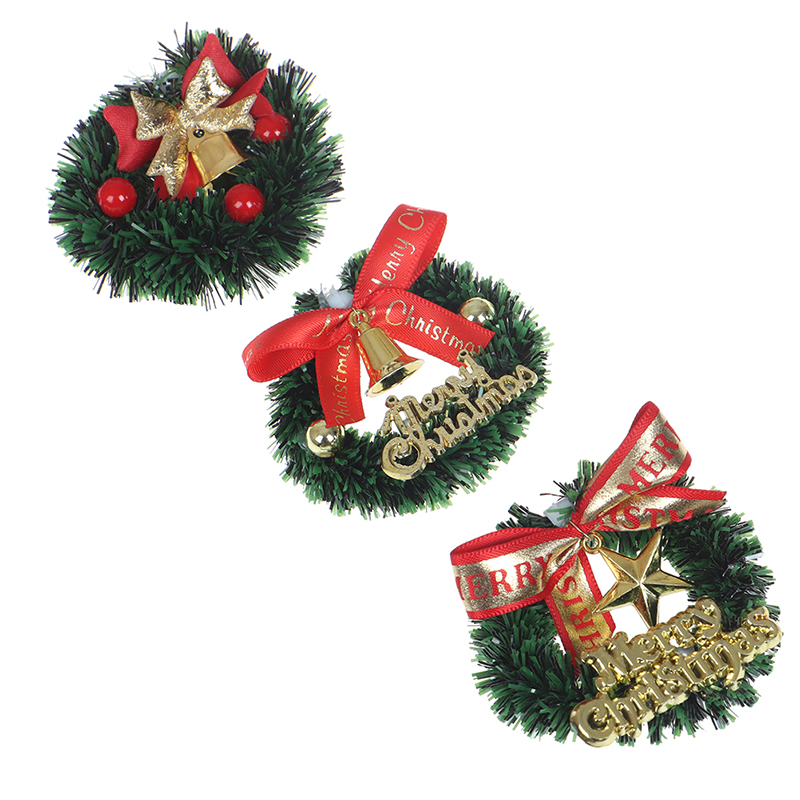 1:12 Dollhouse Miniature Mini Christmas Garland Wreath Model Decor Accessorie^KN