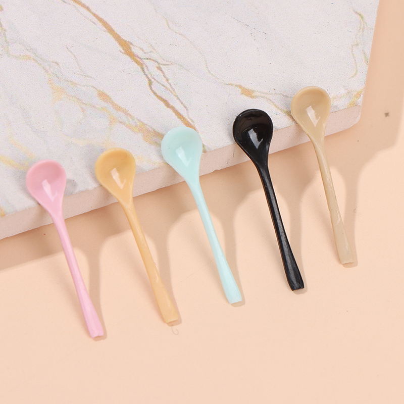 1Pc Doll House Accessories Mini Ice Cream Dessert Yogurt Spoon Deco.l8 Bh