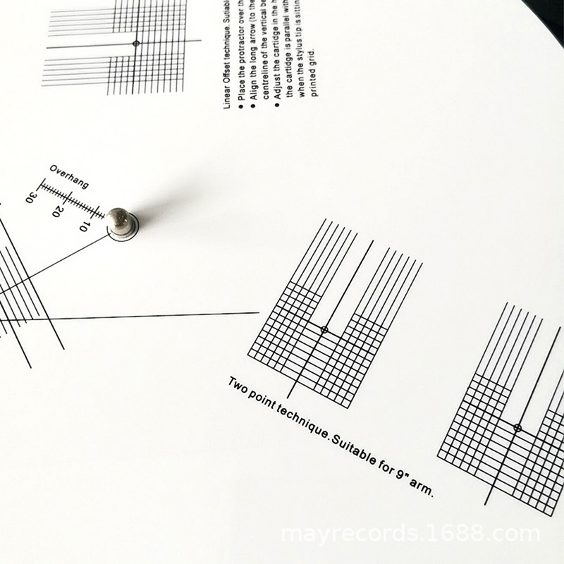 Anti- glissez LP Vinyl Record Pickup Calibration Plaque Distance Distance Anti- glissez LP Vinyl Record Pickup Calibration Plaque Distance Distance