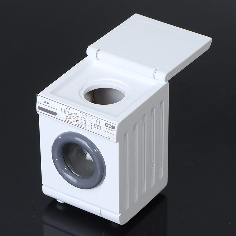 1/12 Dollhouse Miniature Furniture Home Appliance Laundry Washing Machine Model