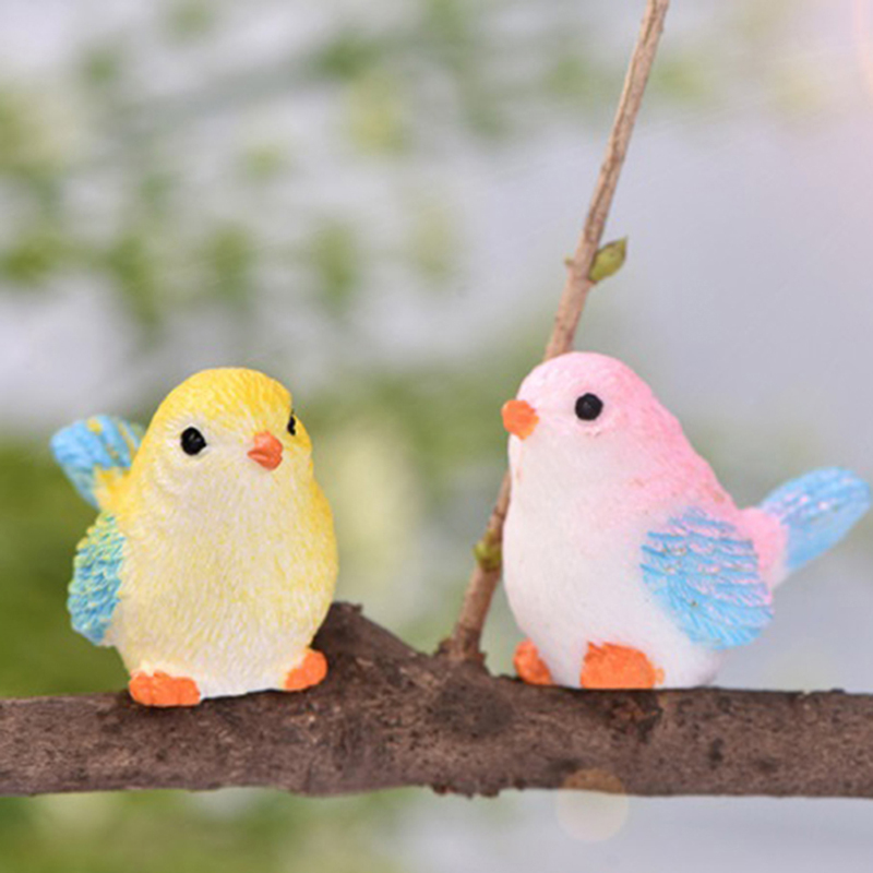 8pcs/set Cute Cartoon Colorful Fly Bird Sparrow Small Statue Figurine Ornamen Pe 8pcs/set Cute Cartoon Colorful Fly Bird Sparrow Small Statue Figurine Ornamen Pe