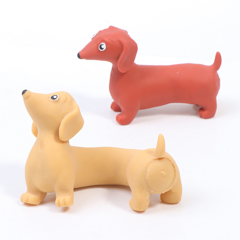 Nuovo giocattolo di decompressione carlino spremere ansia sensoriale stress salsiccia cane giocattolo spremitura- Nuovo giocattolo di decompressione carlino spremere ansia sensoriale stress salsiccia cane giocattolo spremitura-