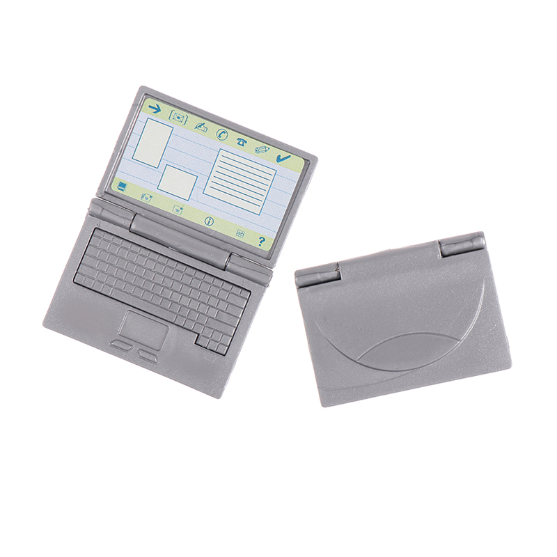 1:12 Dollhouse Miniature Simulation Laptop Computer Model Doll House ...