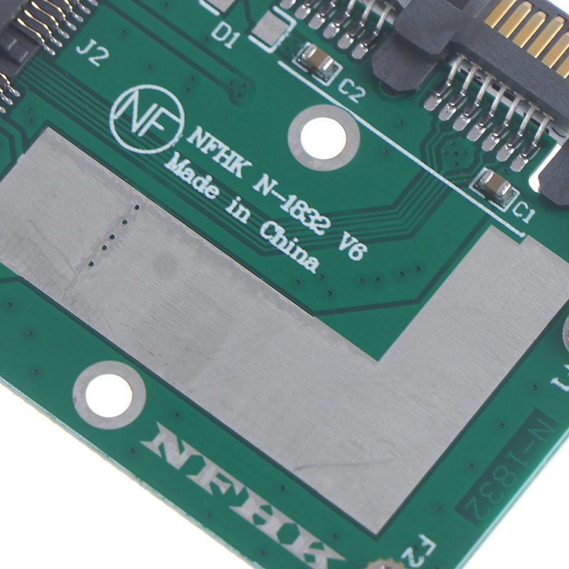 Half height MSATA Mini Pcie SSD To 2.5'' SATA3 6.0gps Adapter Converter Card - Photo 7/16