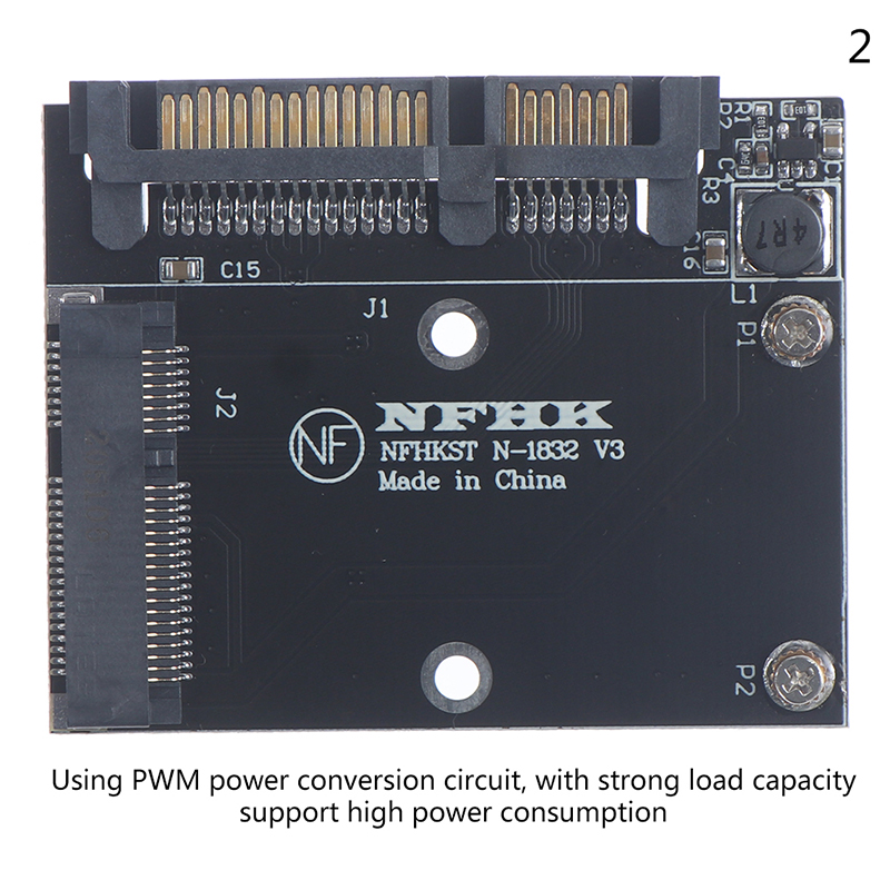 Half height MSATA Mini Pcie SSD To 2.5'' SATA3 6.0gps Adapter Converter Card - Photo 16/16
