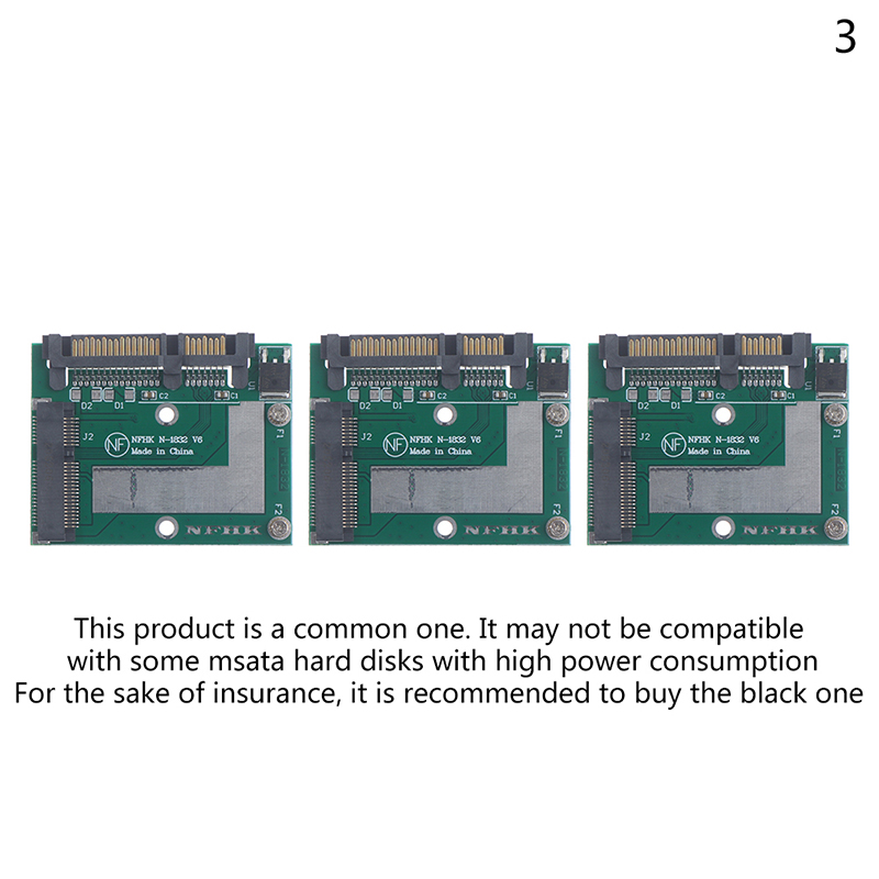 Half height MSATA Mini Pcie SSD To 2.5'' SATA3 6.0gps Adapter Converter Card - Photo 15/16
