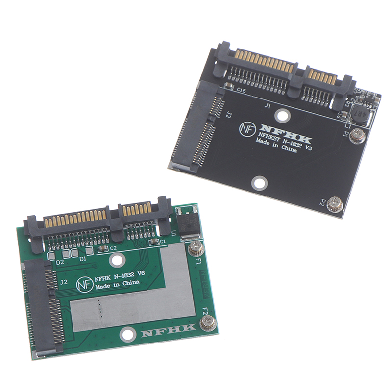 Half height MSATA Mini Pcie SSD To 2.5'' SATA3 6.0gps Adapter Converter Card - Photo 8/16