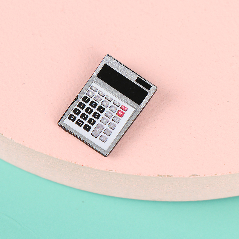 1/12 Dollhouse Miniature Metal Electronic Calculator Simulation Furniture To BH