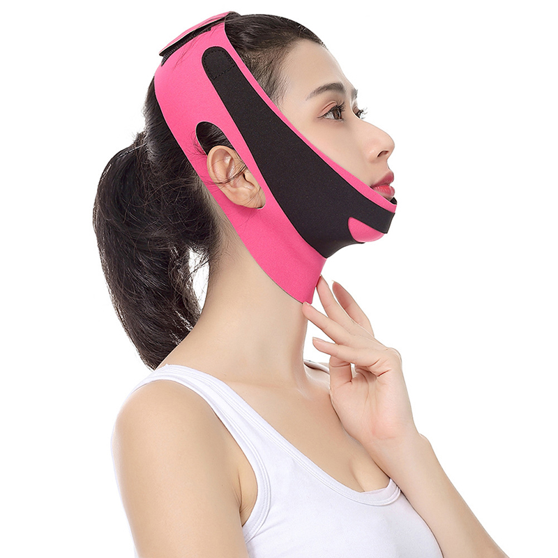 Elastic Face Slimming Bandage V Line Face Shaper Women Chin Cheek Lift Up B LNWE - Picture 9 of 14