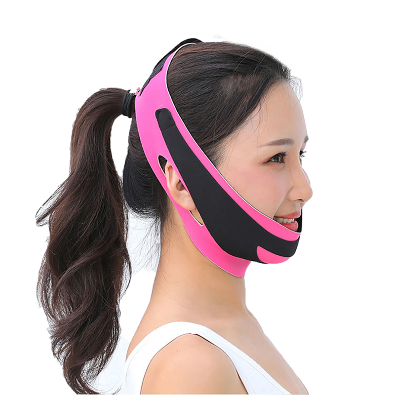 Elastic Face Slimming Bandage V Line Face Shaper Women Chin Cheek Lift Up B LNWE - Picture 10 of 14