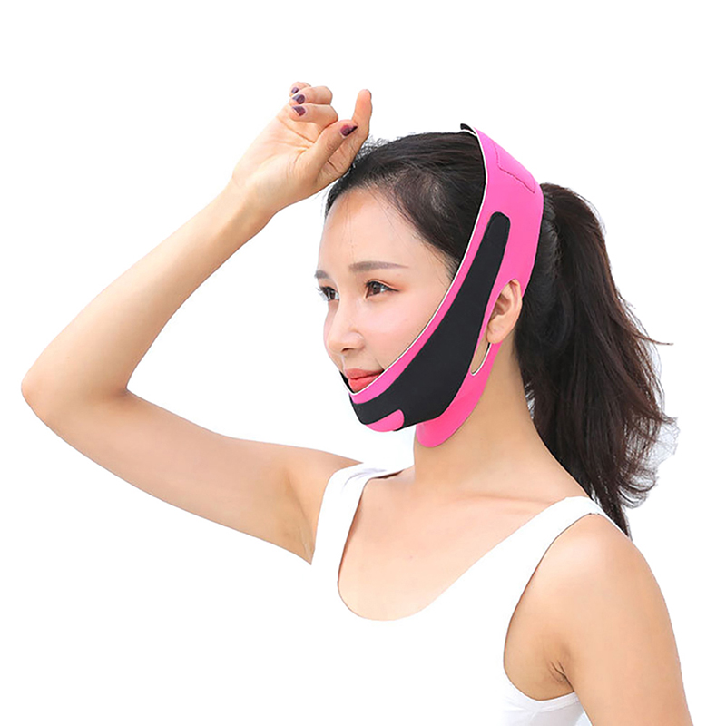 Elastic Face Slimming Bandage V Line Face Shaper Women Chin Cheek Lift Up B LNWE - Picture 7 of 14