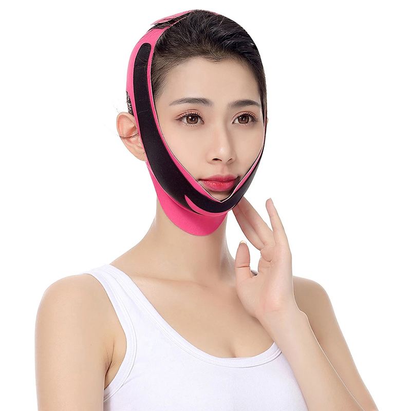 Elastic Face Slimming Bandage V Line Face Shaper Women Chin Cheek Lift Up B LNWE - Picture 8 of 14