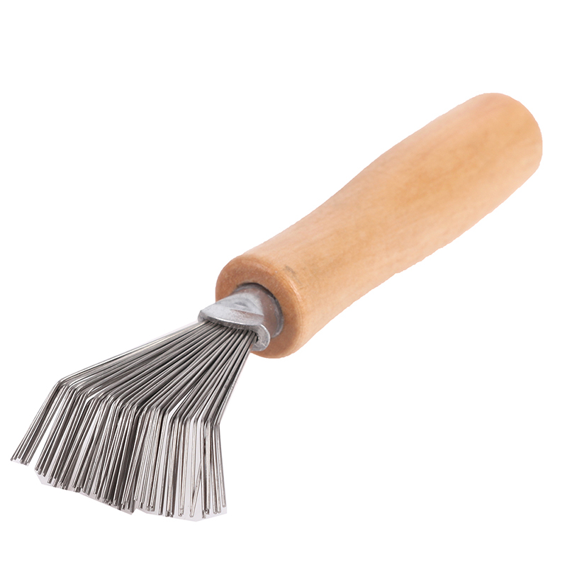 1Pcs Wooden Comb Cleaner Cleaning Hair Brush Comb Cleaner Handle Embeded ToAT M~ - Picture 9 of 12
