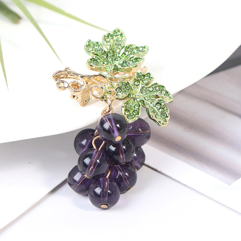 1PC Grape Brooches for Women Brooch Pin Fashion Jewelry Elegant