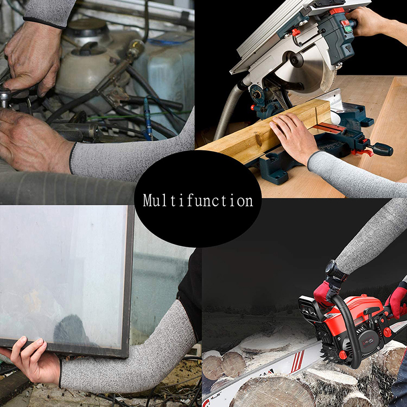 1Pc Level 5 HPPE Cut Resistant Anti-Puncture Work Protection Arm Sleeve Co-wf 1Pc Level 5 HPPE Cut Resistant Anti-Puncture Work Protection Arm Sleeve Co-wf