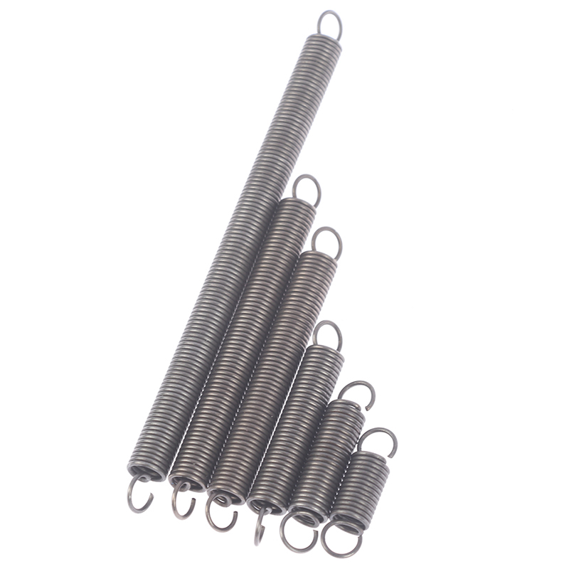 thumbnail image 2 of Feaphion 1.5mm Wire Diameter 304 Stainless Steel Tension Spring S Hook Round Hook Coil Pullback 2 of 9