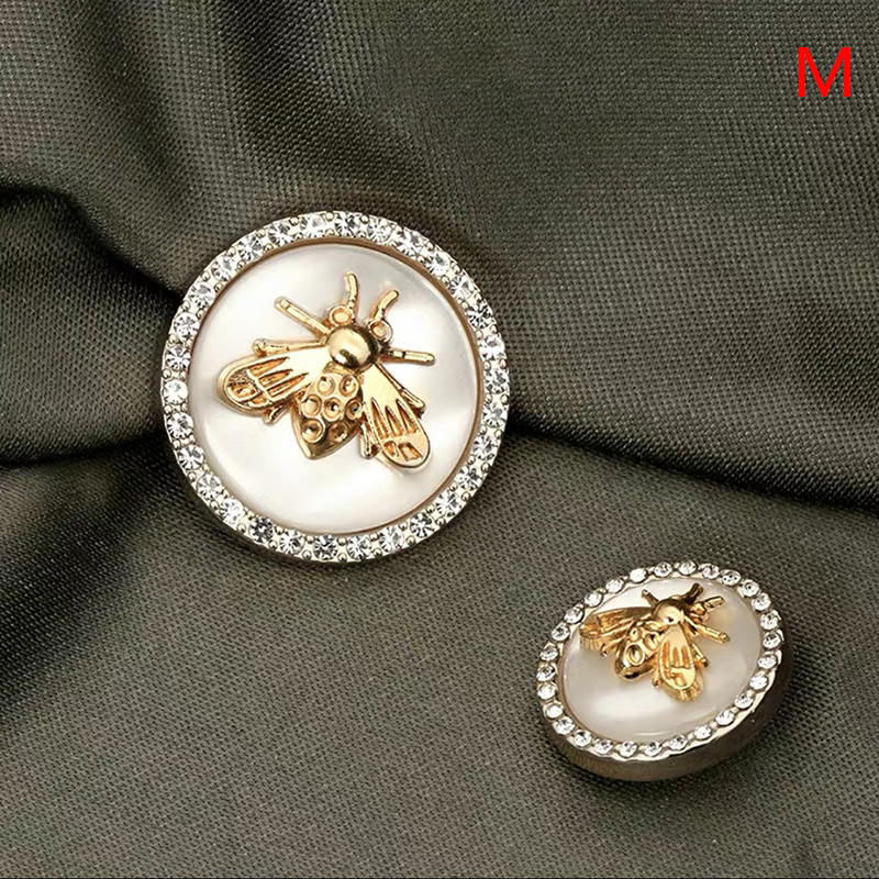 6pc Bee Metal Flower Buttons for Women Dress Coat Suit Cardigan Sewing Butto F❤J - Picture 20 of 21