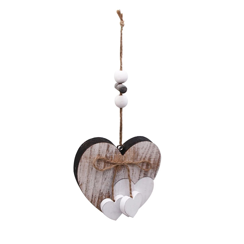 DIY Crafts Pendant Wooden Heart Desgin for Party Wedding Hanging Ornament DIY Crafts Pendant Wooden Heart Desgin for Party Wedding Hanging Ornament