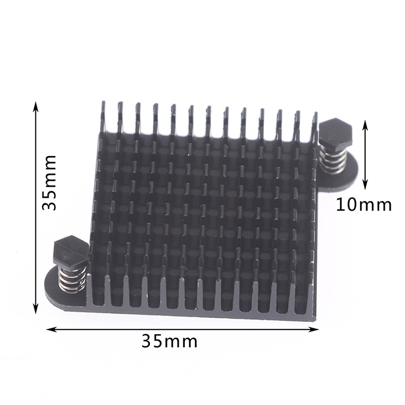 1Pc Aluminum Heatsink 35*35*10MM Cooling Pad South North Bridge Chipset Radi-yn - Picture 1 of 6