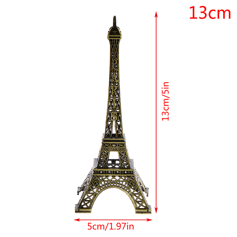 Retro Paris Eiffelturm Modell Schreibtisch Bronze Metall Statue Figur Dekor#B - Bild 16 von 16