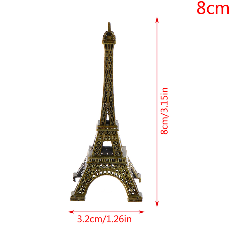 Retro Paris Eiffelturm Modell Schreibtisch Bronze Metall Statue Figur Dekor#B - Bild 14 von 16