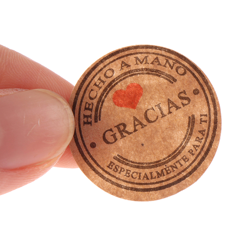 500Pcs Gracias Spanish Thank You labels Stickers Handmade Scrapbooking Stick-ja - Picture 7 of 12