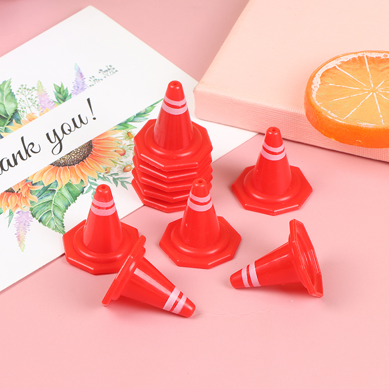30pcs Traffic Roadblocks Simulation Sand Table Props DIY Road Cone SigKN - Picture 5 of 10