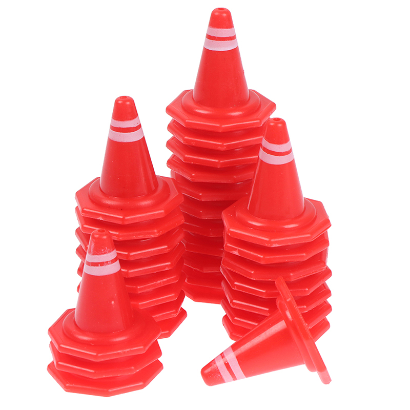 30pcs Traffic Roadblocks Simulation Sand Table Props DIY Road Cone SigKN - Picture 1 of 10