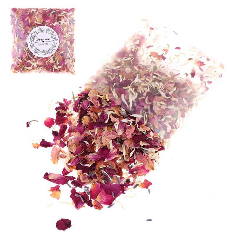 10g/bag Wedding Confetti Dried Flower Petals Biodegradable Rose Petal Wedd-qk - Picture 2 of 8