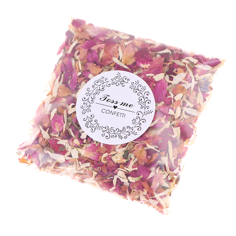 10g/bag Wedding Confetti Dried Flower Petals Biodegradable Rose Petal Wedd-qk