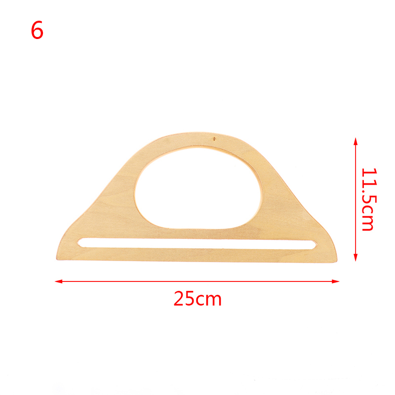 Wooden Bag Handle Replacement Diy Handbag Tote O Bag Handles Purse Straps B-bu - Picture 18 of 21