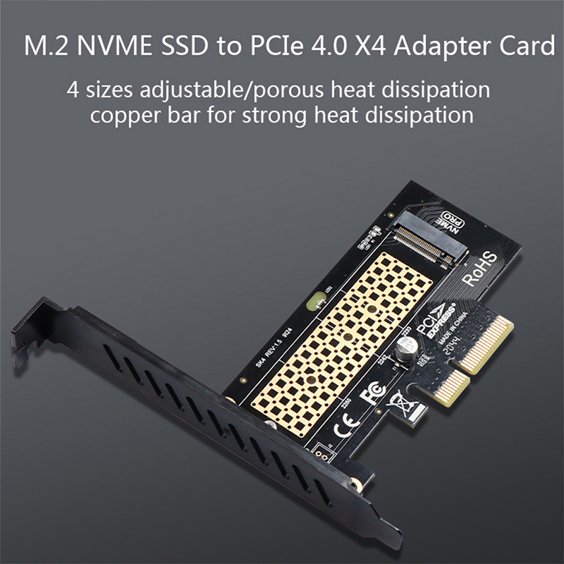 M.2 NVME SSD to PCIe 4.0 X4 Adapter Card with Copper Cooling Best Heatsink AU eBay