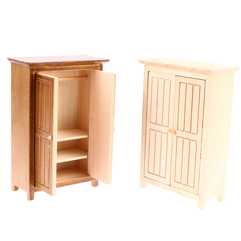 1:12 casa delle bambole miniatura doppia porta armadio casa delle bambole accessori mobili PX-
