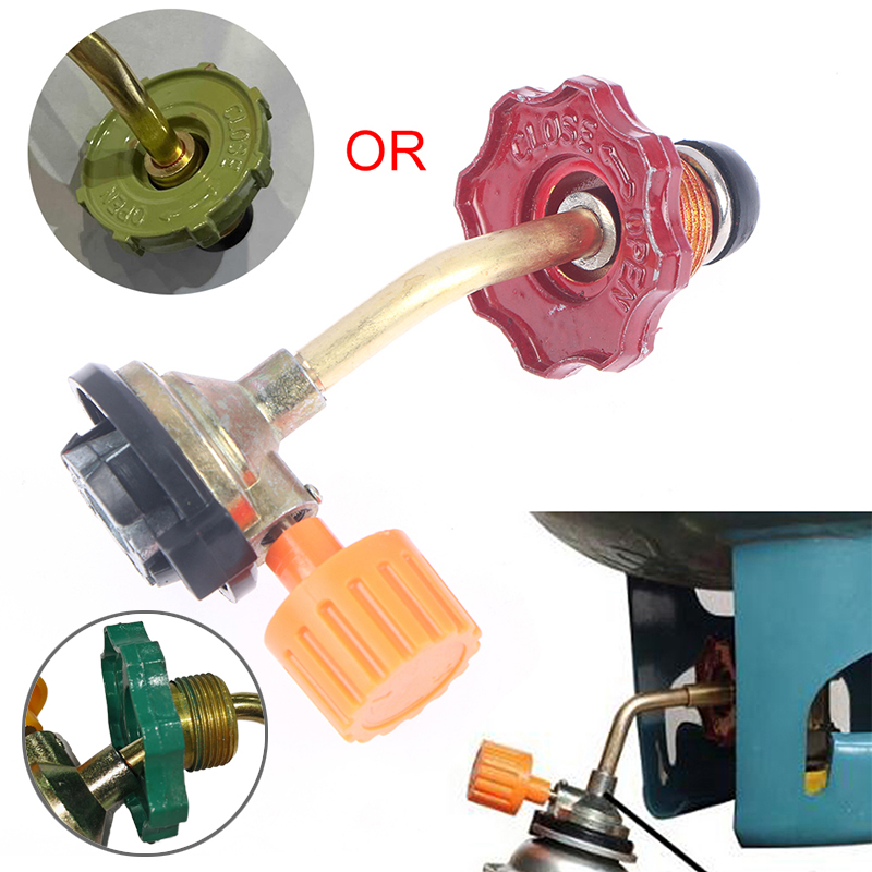 BUTANE GAS CYLINDER Fuel Tank Filler Adapter Charging Inflatable Valve