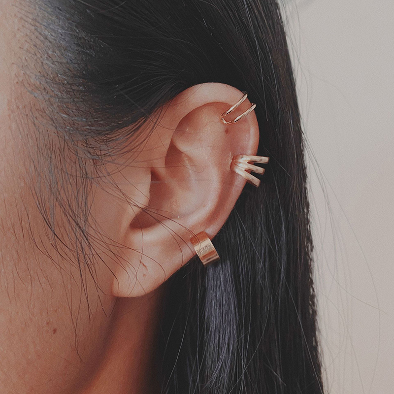 Black ear sales cuff non pierced