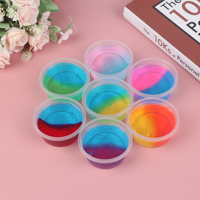 60ML Slime Funny Novelty Kids Toy Colorful Clear Crystal Stress Relieve Kids Bf 60ML Slime Funny Novelty Kids Toy Colorful Clear Crystal Stress Relieve Kids Bf