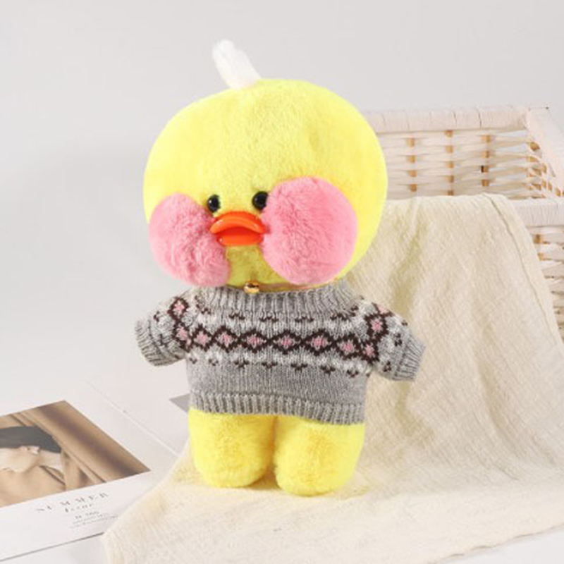 30Cm Mimi Yellow Duck Plush Toy Clothes And Cute Plush Dolls Soft