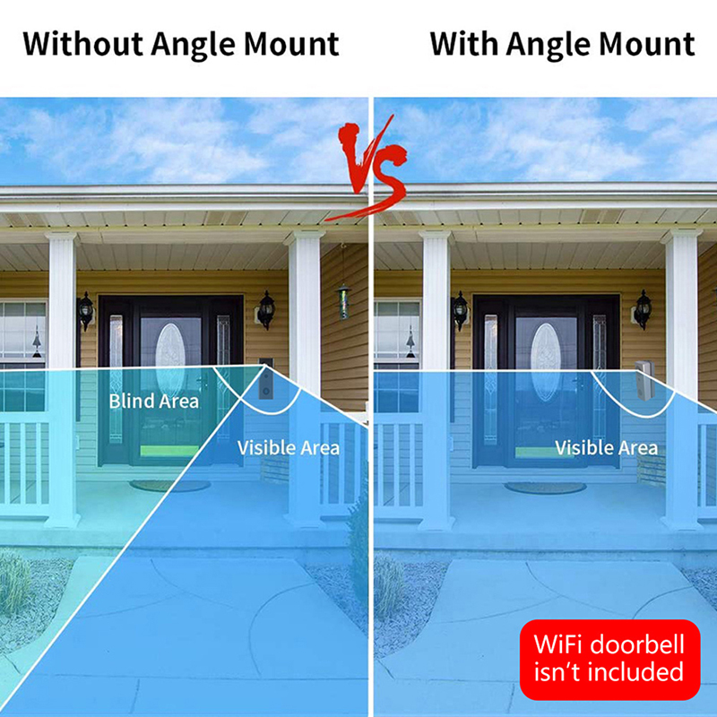 1pc Blink Video Doorbell Wedge Mount Bracket Wireless Video Doorb-bf - Picture 11 of 14