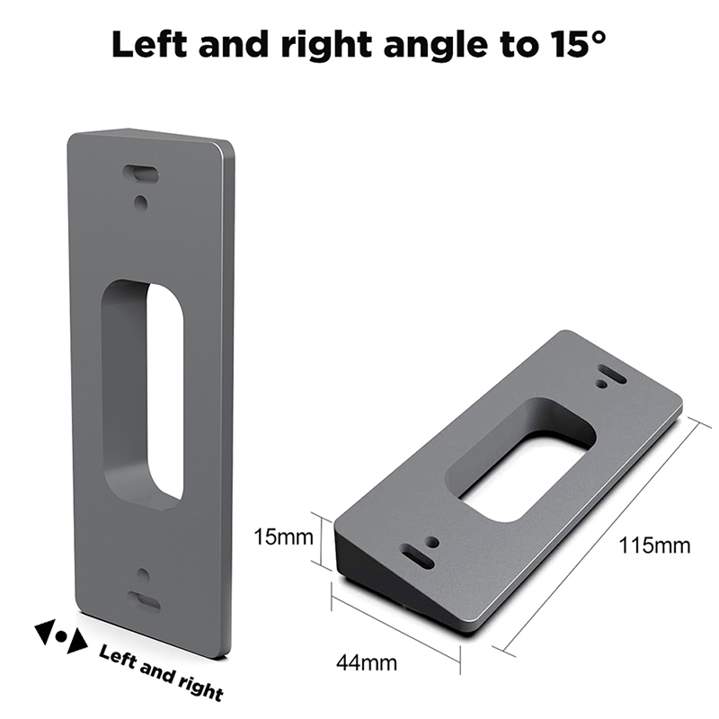 1pc Blink Video Doorbell Wedge Mount Bracket Wireless Video Doorb-bf - Picture 4 of 14
